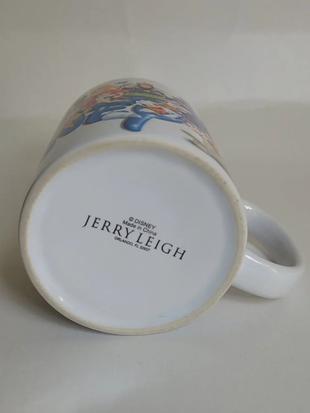 Jerry Leigh Disney Characters Coffee Mug Blue Inside Retro Disney